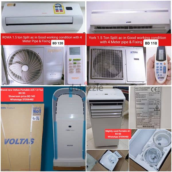 Zamil 1.5 ton window ac and other items for sale with Delivery 15