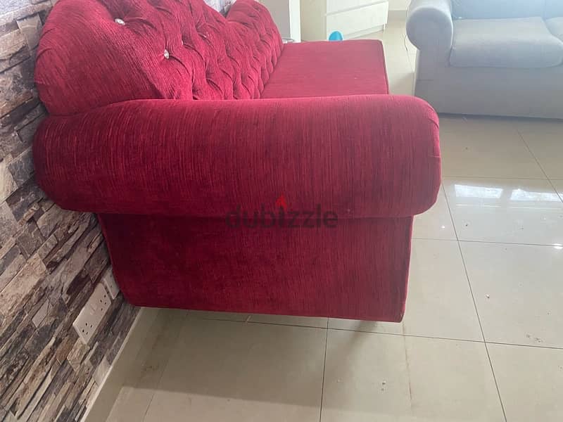 Urgent sale! sofa and office table chair 1