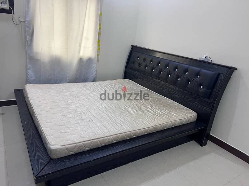 for sale king size bed with mattress pick up only. 1