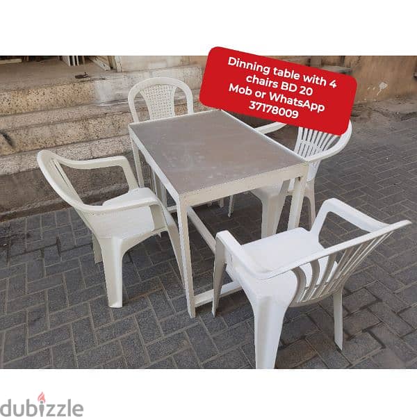 6 chairs Dinning table and other household items 4 sale with delivery 18