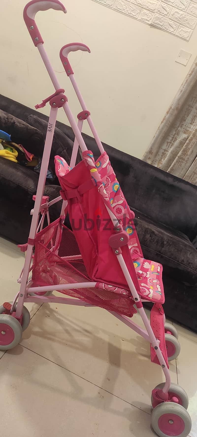 Kids stroller pink 1