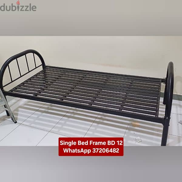 Single bed with mattress and other items for sale with Delivery 2