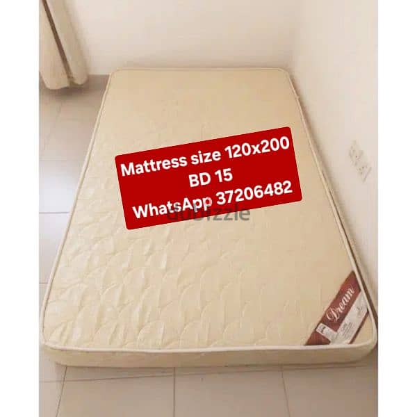 Single bed with mattress and other items for sale with Delivery 6