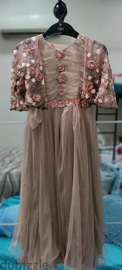 GIRLS PARTY GOWN WITH SHRUG