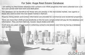 For Sale: Huge and Valuable Real Estate Database 0