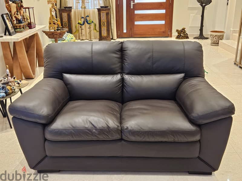 3 + 2 Seater Leather Sofa Set 1