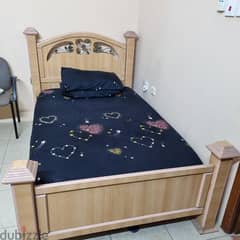2 single bed with mattresses 40 bhd each