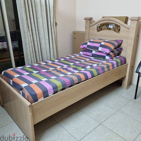 2 single bed with mattresses 40 bhd each 1