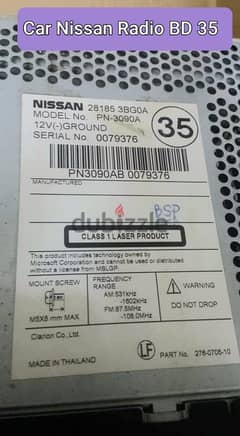 NISSAN SUNNY CAR RADIO ORIGINAL 0