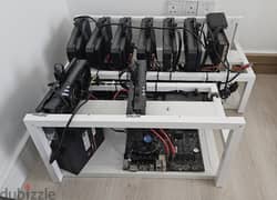 mining/miner rigs with 8 GPUs total 0