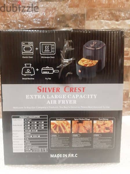 SILVER CREST

Extra Large Capacity Air Fryer 2