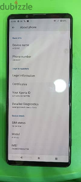 Sony Xperia 101 for sale best for jahez rider 0