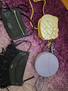 4 women bag original fossil and guess bag kitty golden and purple bag 0