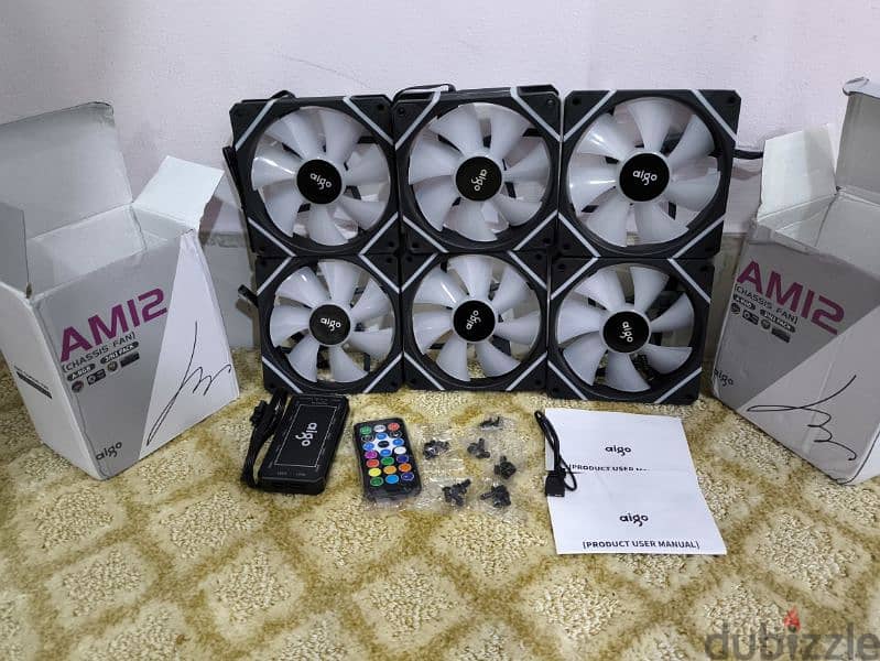 RGB Cooling Fans with Remote 1