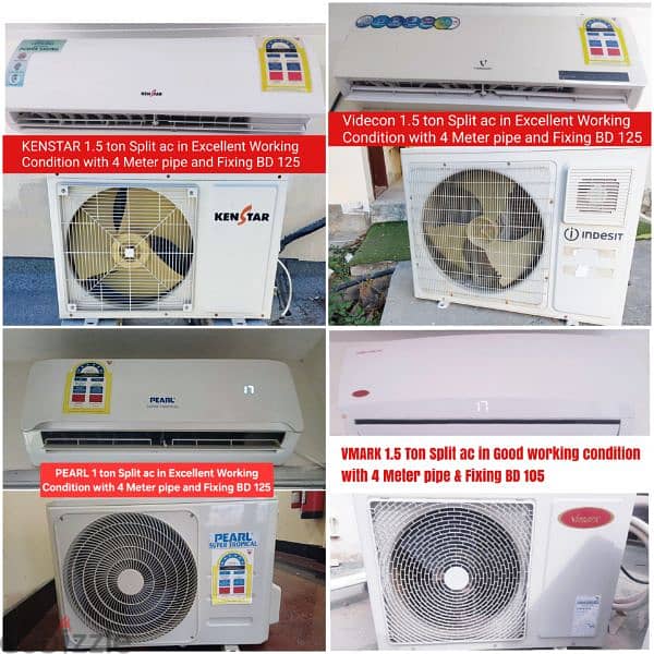 3 ton split ac and other acss for sale with fixing 14