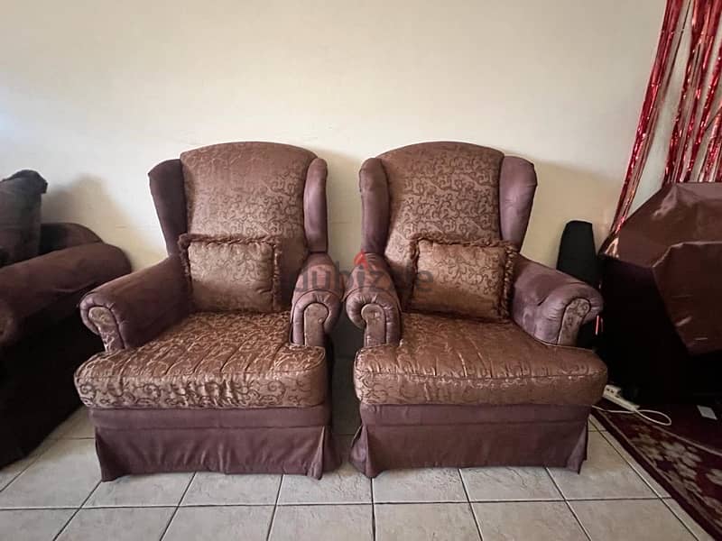 One 3 Seater; Two Single Seaters n One Side Table 1
