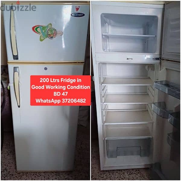 Fridge and otherr items for sale with Delivery 12