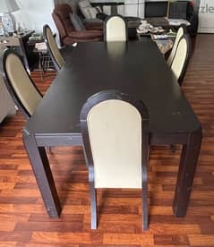 Dining Table + 6 chairs for sale 0