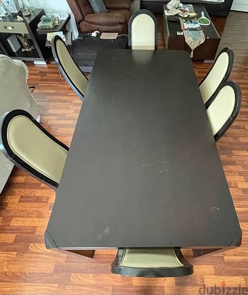 Dining Table + 6 chairs for sale 1