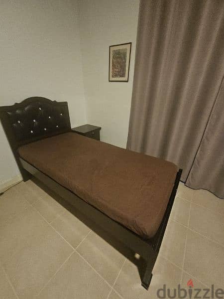 single bed including medicatedmattress and side table 3