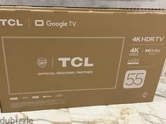 NEW  *TCL 55" 4K LED HDR GOOGLE TV WITH DOLBY AUDIO*