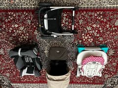 Mamas & Papas stroller, Chicco Chair and Britax car seat 0