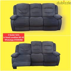 3 seater sofa and other items for sale with Delivery