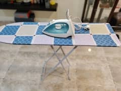 IRONING TABLE WITH IRON BOX