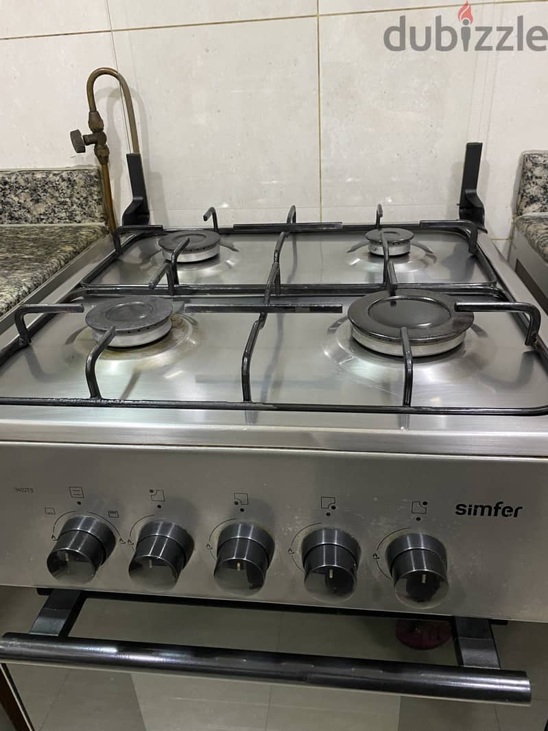 Cooking range gas 4 burners available after 5 May 1
