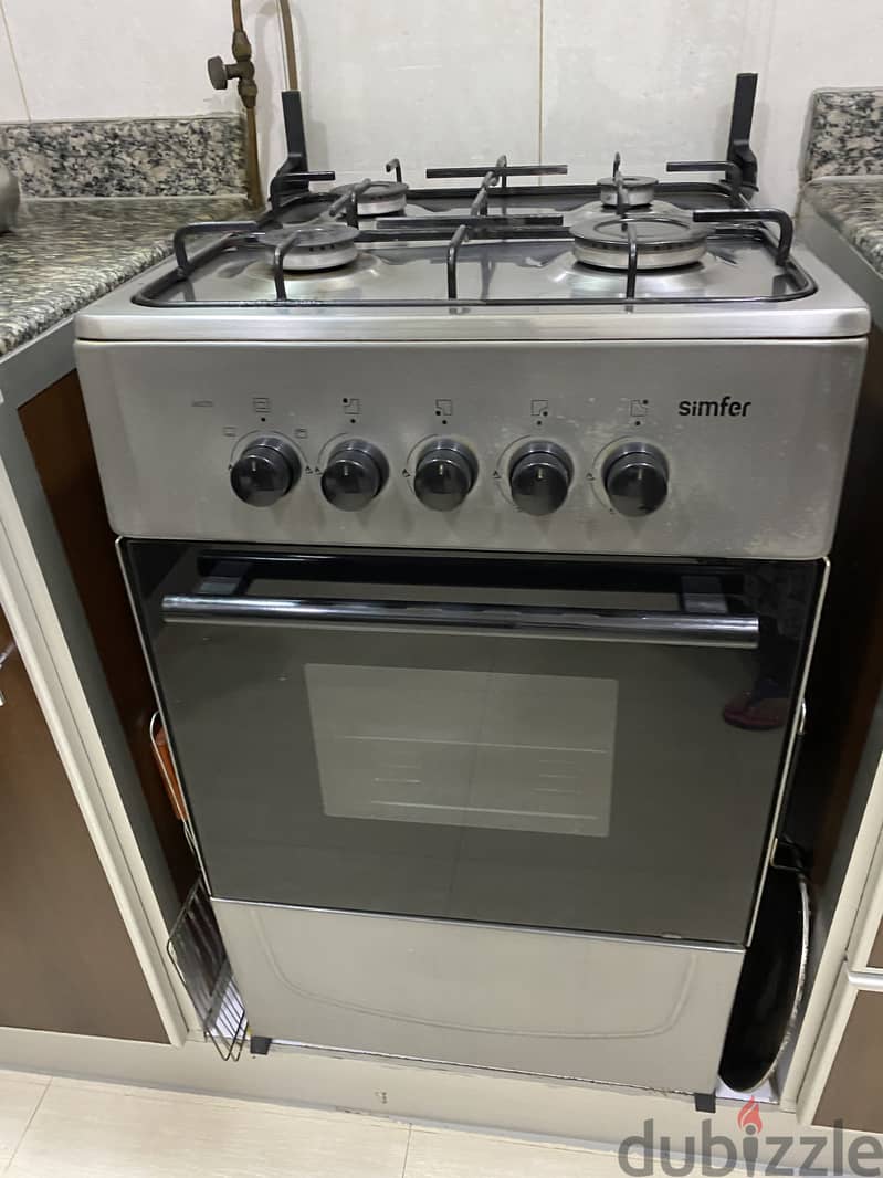 Cooking range gas 4 burners available after 5 May 4