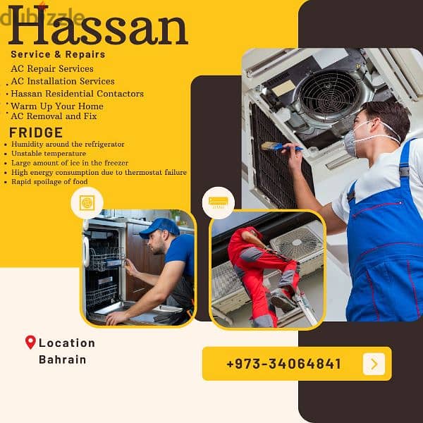 Al Hidd Muharraq ac service repair fridge washing machine repair 0