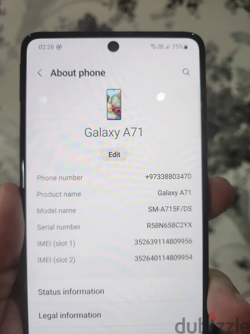 Samsung A71 good conditions 128gb 2