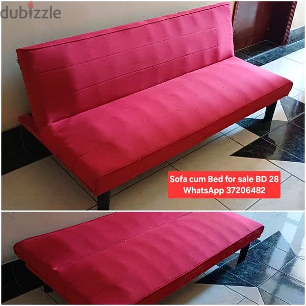 Queeen size bed with Mattress and other items for sale with Delivery 9