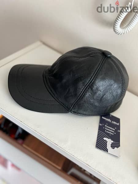 Genuine Leather Cap 0