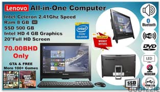 Weekly Eid Offer All-in-one Computer 500GB SSD 8GB RAM 20"FHD Screen
