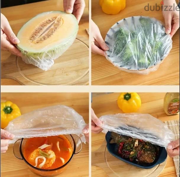 100 pcs disposable food cover 1