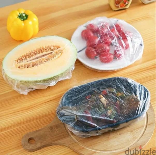 100 pcs disposable food cover 2