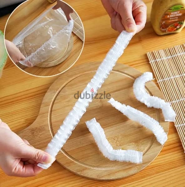 100 pcs disposable food cover 3