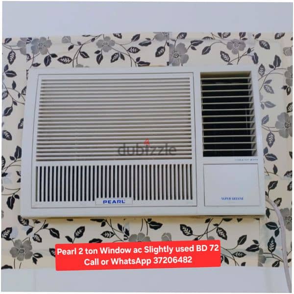 TCL 1.5 ton window ac Slightly used and other items with Delivery 3