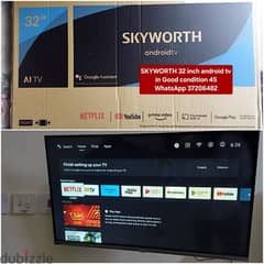 32 inch smart android tv and other items for sale with Delivery