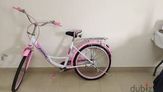 pink colour bicycle 0