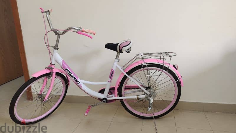 pink colour bicycle 1