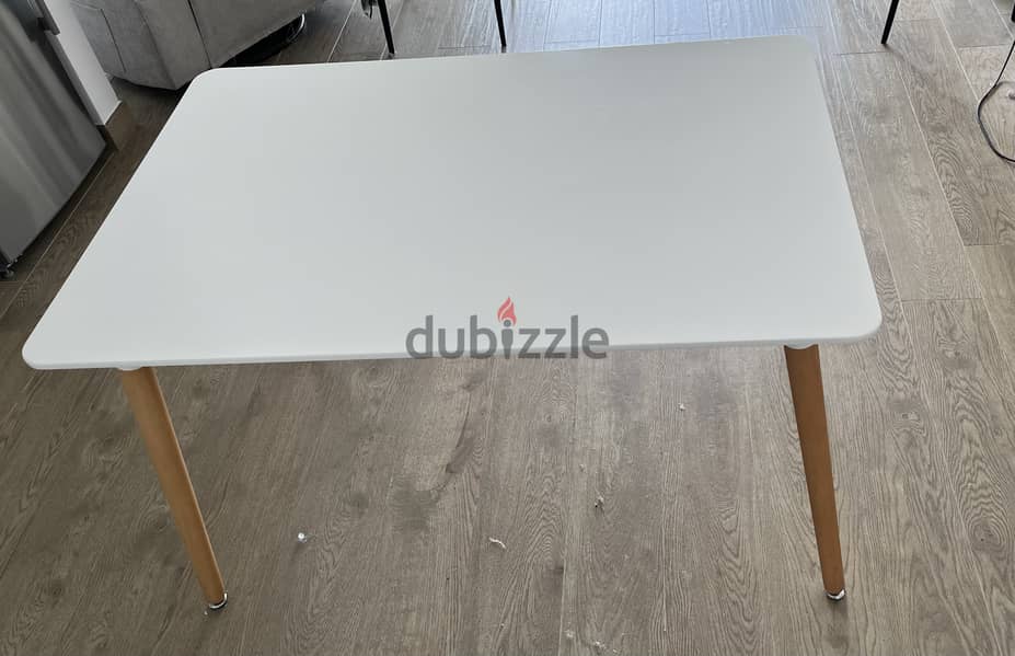 White Dining Table / Desk 120x80 cm in perfect condition 1