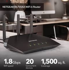Router Smart NETGEAR 4-Stream WiFi 6 (R6700AX)