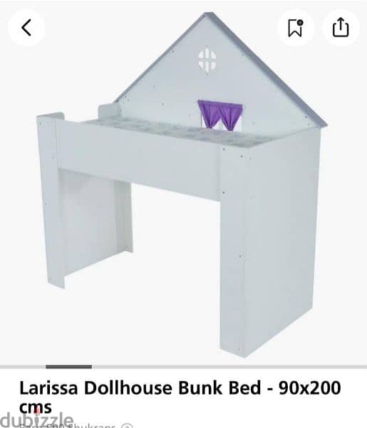 Childrens Bed - Doll house Bunk Bed - Home Center 1