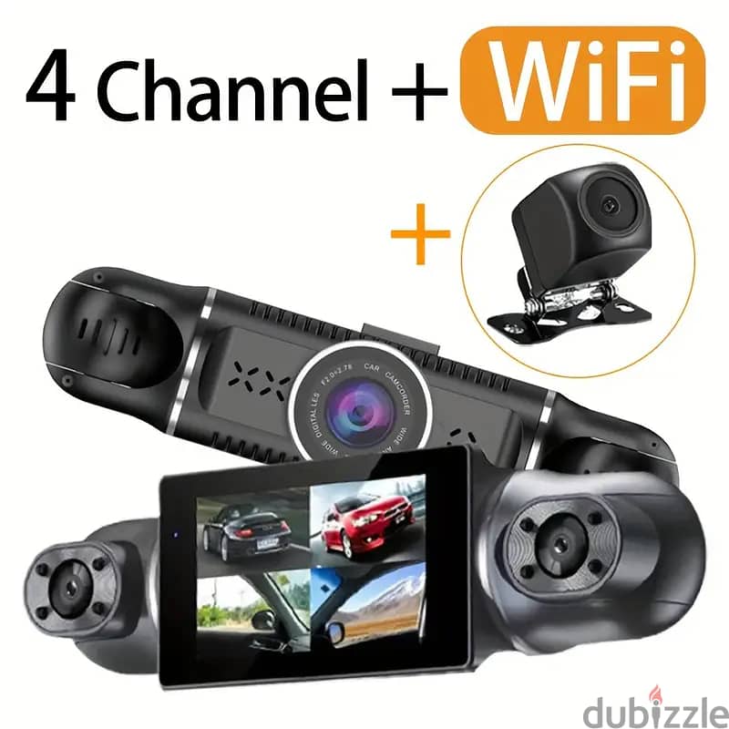 4 Cameras 4 Channel 360 Degree Car Dvr Dash Cam With Wifi FHD 1