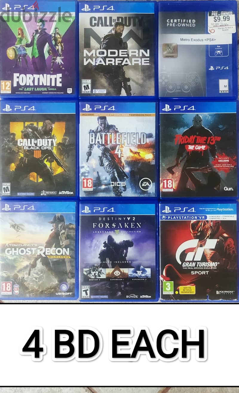 Ps4 Games Excellent Condition 3