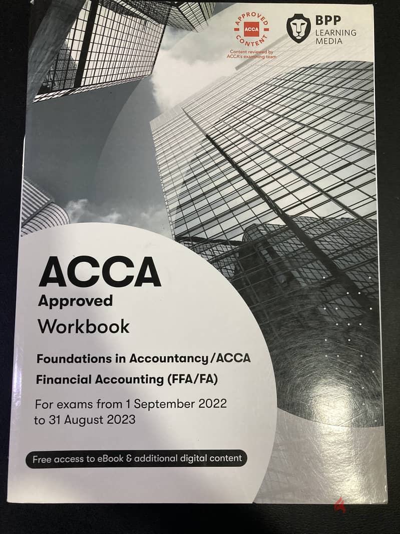 Acca Financial Accounting Books for Sale at a negotiable price 1