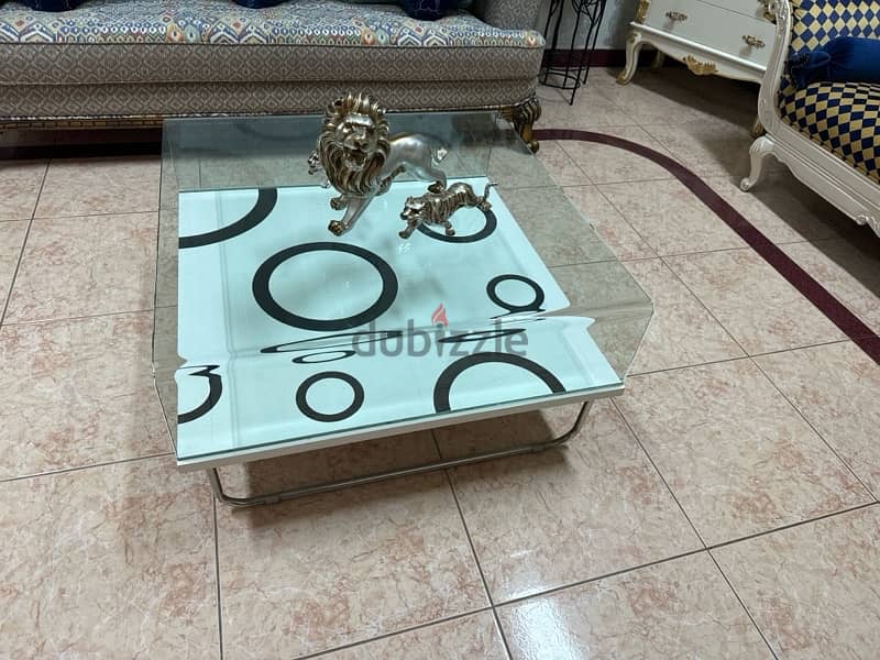 Modern Glass Coffee Table for Sale 1