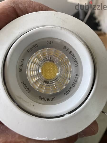 LED Spot lights include bracket, price each BD 0.500 each 5